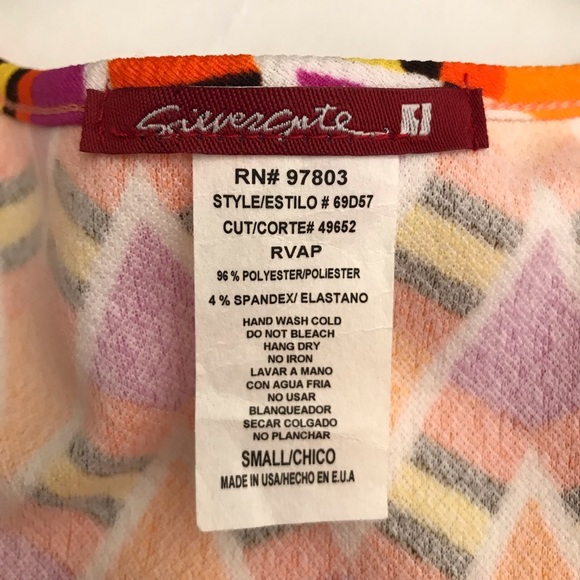 Silver Gate A-Line Dress Sleeveless Stretch Small - Picture 3 of 4